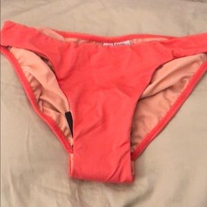 Coral color bikini bottom